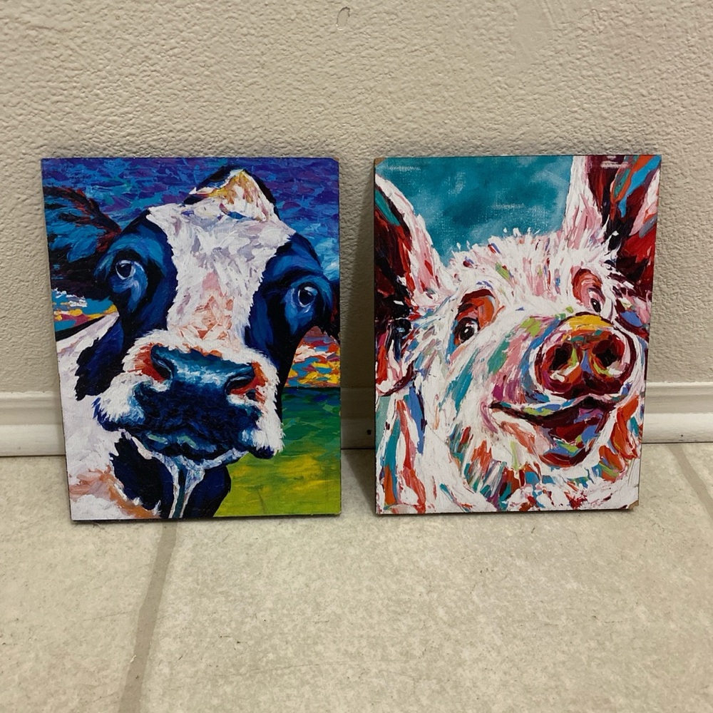 Pig & Cow Wall Decor